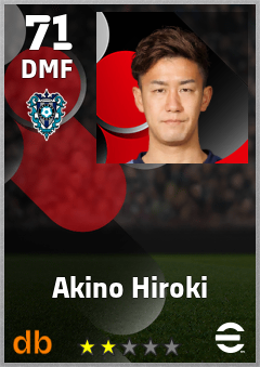 Akino Hiroki eFootball player card