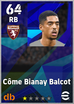 Côme Bianay Balcot — RB, OVR 64, MAX 64