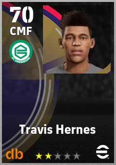Travis Hernes — CMF, OVR 70, MAX 70