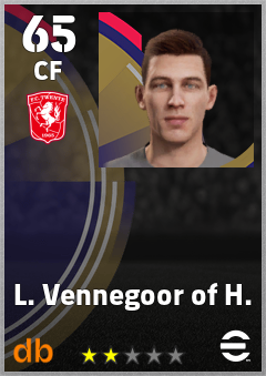 L. Vennegoor of H. — CF, OVR 65, MAX 65