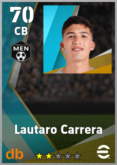 Lautaro Carrera — CB, OVR 70, MAX 70