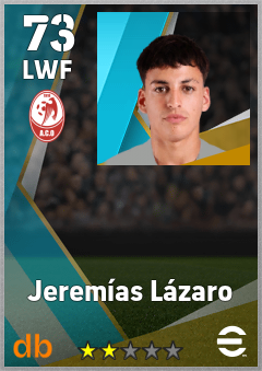 Jeremías Lázaro — LWF, OVR 73, MAX 73