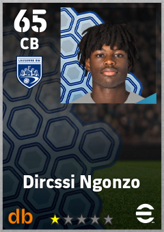 Dircssi Ngonzo — CB, OVR 65, MAX 65