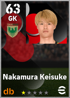 Nakamura Keisuke eFootball player card