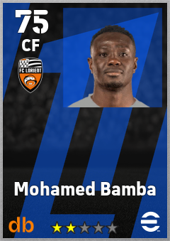 Mohamed Bamba — CF, OVR 75, MAX 75