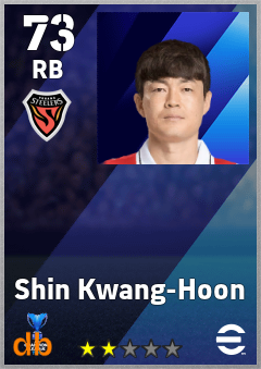 Shin Kwang-Hoon — RB, OVR 73, MAX 73