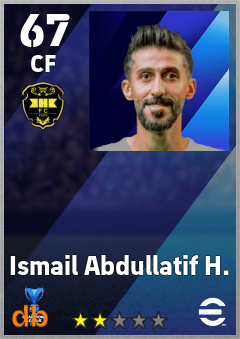 Ismail Abdullatif H. — CF, OVR 67, MAX 67
