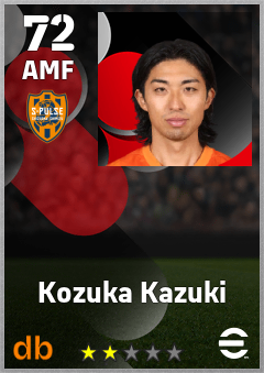 Kozuka Kazuki — AMF, OVR 72, MAX 72