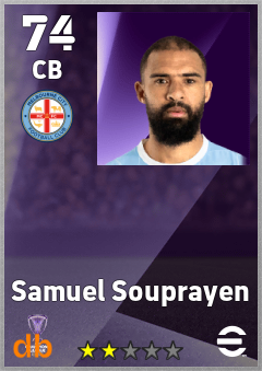 Samuel Souprayen — CB, OVR 74, MAX 74