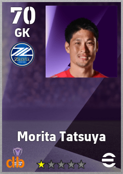 Morita Tatsuya — GK, OVR 70, MAX 70