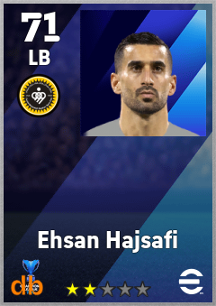 Ehsan Hajsafi — LB, OVR 71, MAX 71
