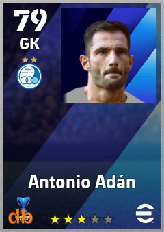 Antonio Adán — GK, OVR 79, MAX 79