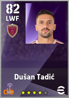 Dušan Tadić — LWF, OVR 82, MAX 82