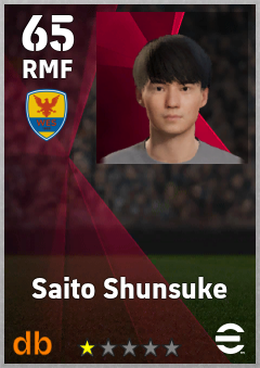 Saito Shunsuke — RMF, OVR 65, MAX 65