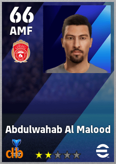 Abdulwahab Al Malood — AMF, OVR 66, MAX 66