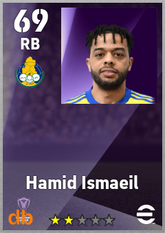 Hamid Ismaeil — RB, OVR 69, MAX 69