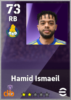 Hamid Ismaeil — RB, OVR 73, MAX 73