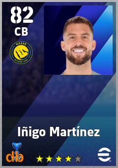 Iñigo Martínez — CB, OVR 82, MAX 82