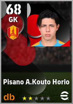 Pisano A.Kouto Horio — GK, OVR 68, MAX 68