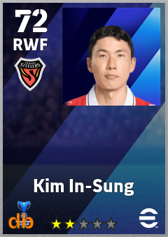 Kim In-Sung — RWF, OVR 72, MAX 72