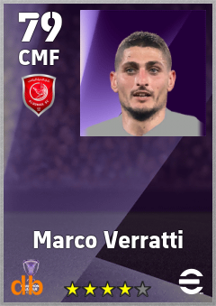 Marco Verratti — CMF, OVR 79, MAX 79
