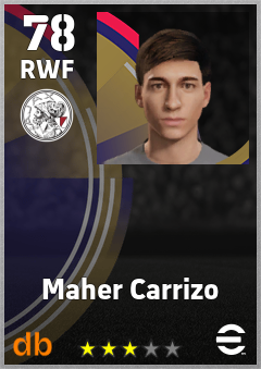 Maher Carrizo — RWF, OVR 78, MAX 78