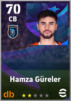 Hamza Güreler — CB, OVR 70, MAX 70