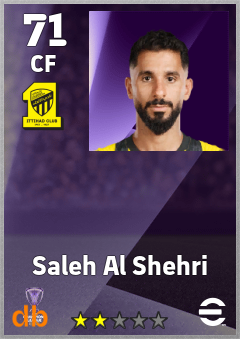 Saleh Al Shehri — CF, OVR 71, MAX 71