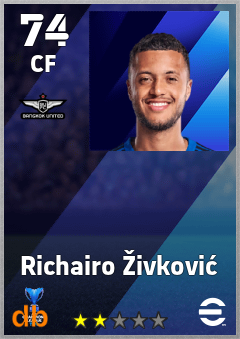 Richairo Živković — CF, OVR 74, MAX 74