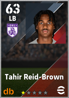 Tahir Reid-Brown — LB, OVR 63, MAX 63