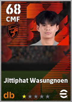 Jittiphat Wasungnoen — CMF, OVR 68, MAX 68