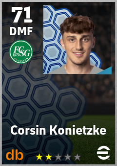 Corsin Konietzke — DMF, OVR 71, MAX 71