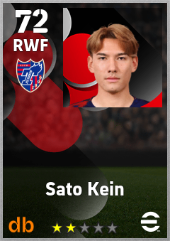 Sato Kein — RWF, OVR 72, MAX 72