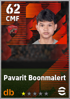 Pavarit Boonmalert — CMF, OVR 62, MAX 62