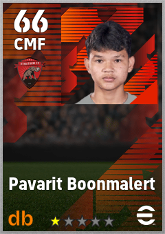Pavarit Boonmalert — CMF, OVR 66, MAX 66