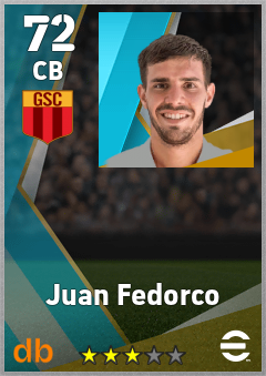 Juan Fedorco — CB, OVR 72, MAX 72
