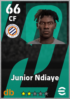 Junior Ndiaye — CF, OVR 66, MAX 66