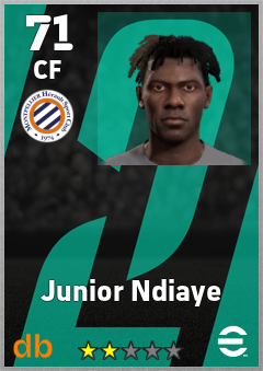 Junior Ndiaye — CF, OVR 71, MAX 71