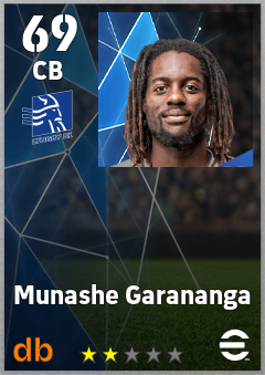 Munashe Garananga eFootball player card