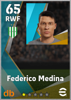 Federico Medina — RWF, OVR 65, MAX 65