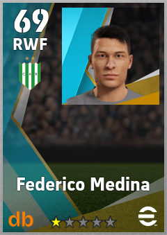 Federico Medina — RWF, OVR 69, MAX 69