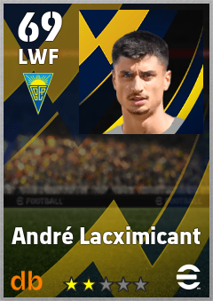 André Lacximicant — LWF, OVR 69, MAX 69