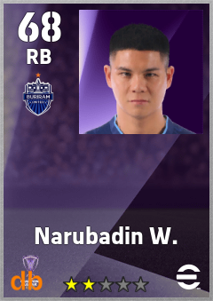 Narubadin W. eFootball player card
