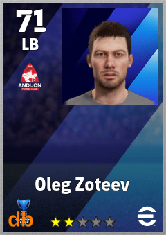 Oleg Zoteev — LB, OVR 71, MAX 71