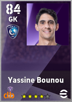 Yassine Bounou — GK, OVR 84, MAX 91