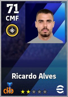 Ricardo Alves — CMF, OVR 71, MAX 71