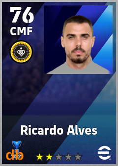 Ricardo Alves — CMF, OVR 76, MAX 76