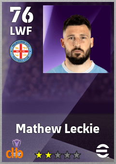 Mathew Leckie — LWF, OVR 76, MAX 76