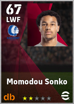 Momodou Sonko — LWF, OVR 67, MAX 67