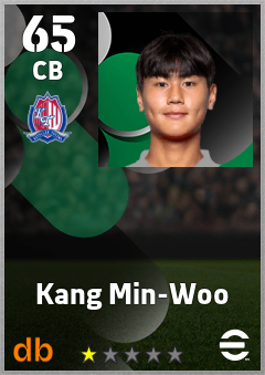 Kang Min-Woo — CB, OVR 65, MAX 65